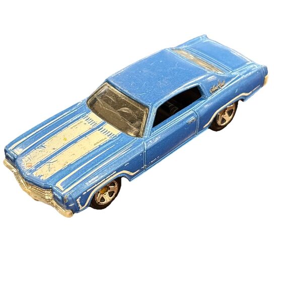 Hot Wheels Other - Hot Wheels Blue '70 Monte Carlo 2011 Muscle Mania Series Diecast 1:64 *FLAWED*